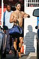 nyle dimarco goes shirtless while leaving dwts rehearsals 07