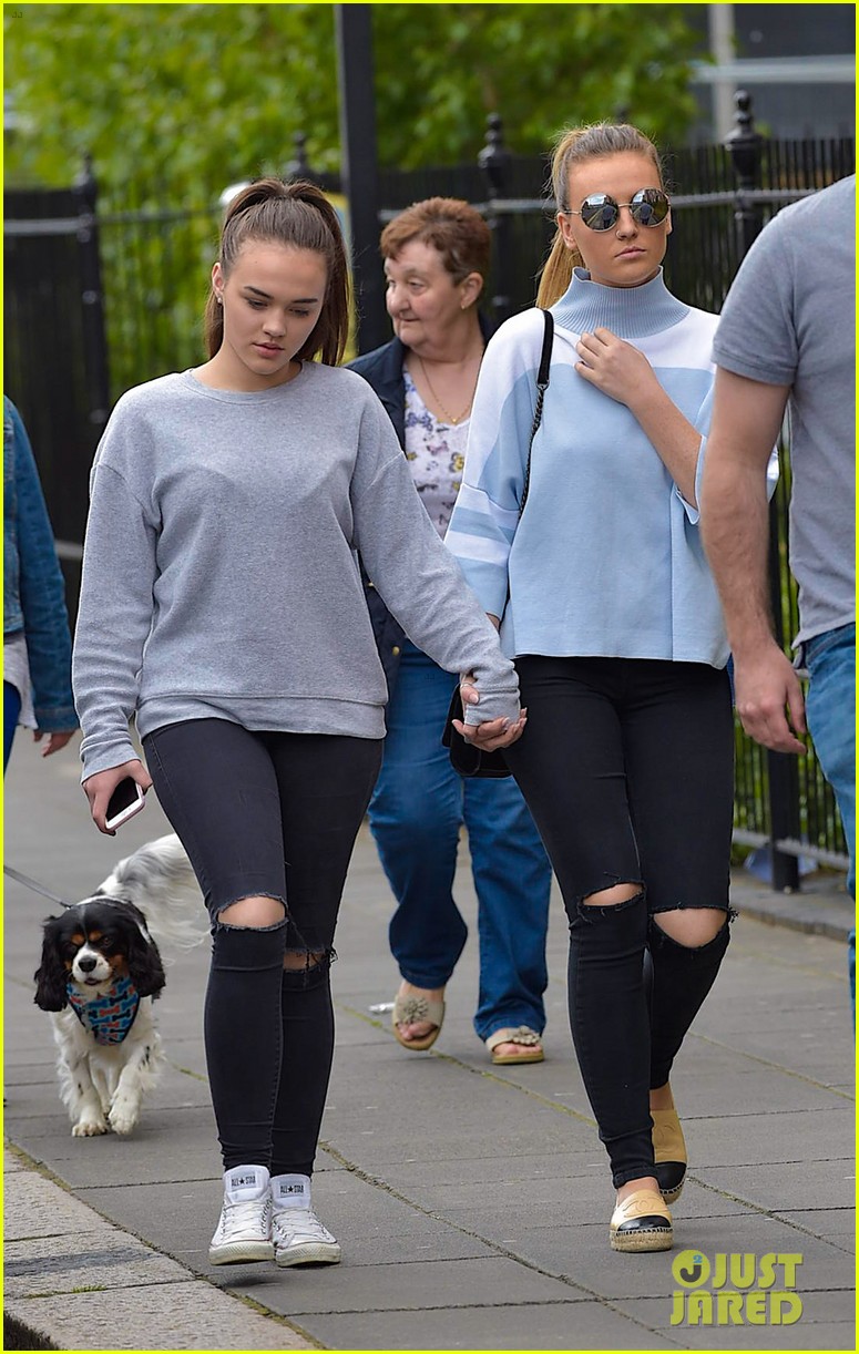 perrie edwards sister caitlin memorial day london 08