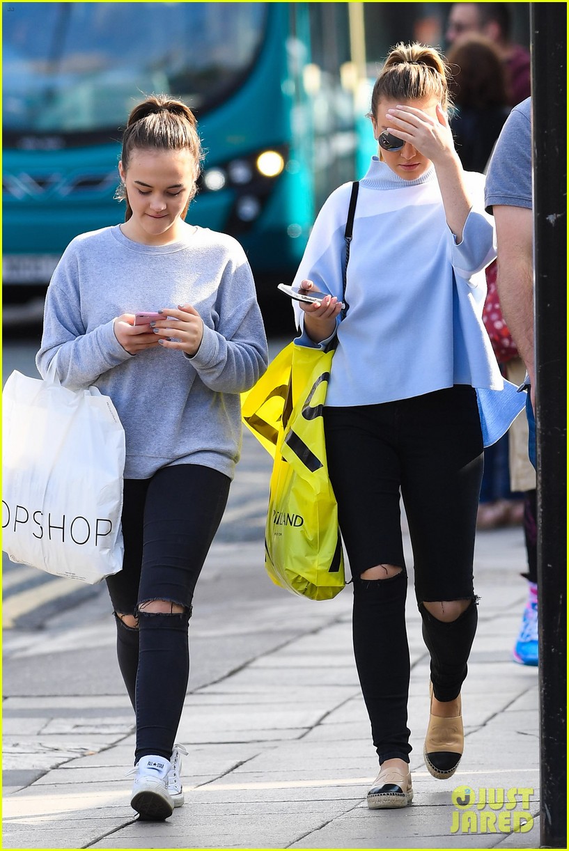 perrie edwards sister caitlin memorial day london 19
