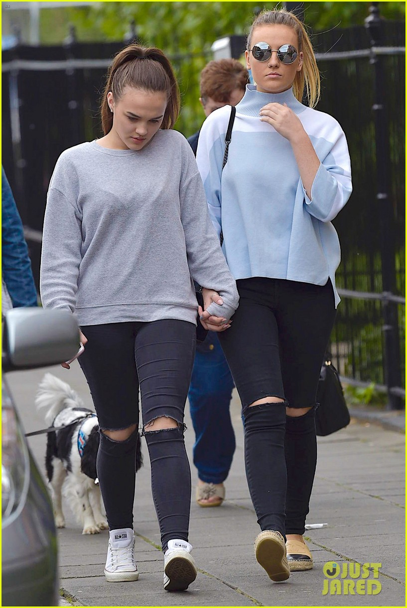perrie edwards sister caitlin memorial day london 22