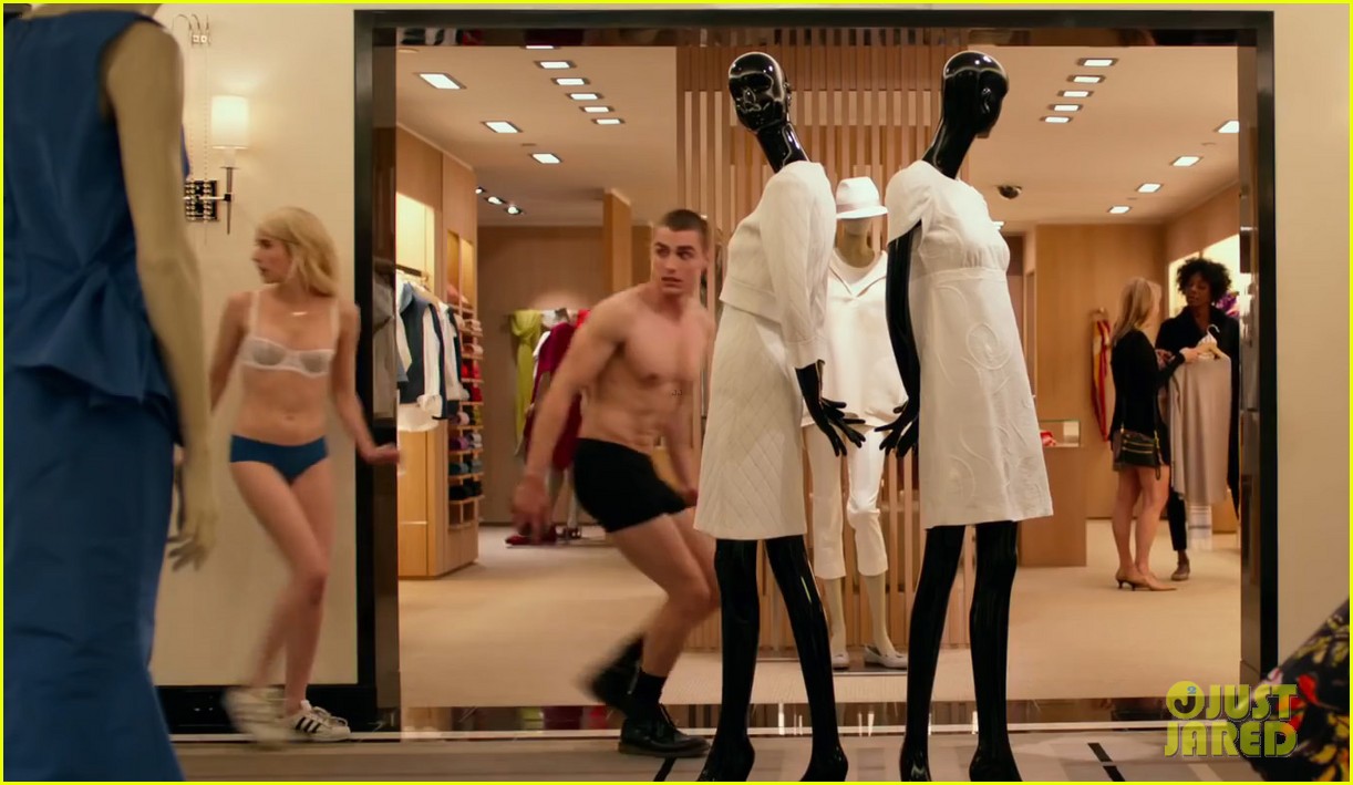 Emma Roberts Strips Down To Lingerie In Nerve Trailer With Dave Franco Photo Photo