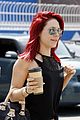 sharna burgess antonio brown dwts practice others dodgers game 19