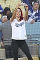 sharna burgess antonio brown dwts practice others dodgers game 38