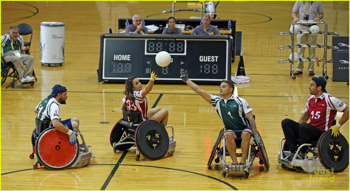 shawn johnson derek hough wheelchair rugby invictus games celeb match 09