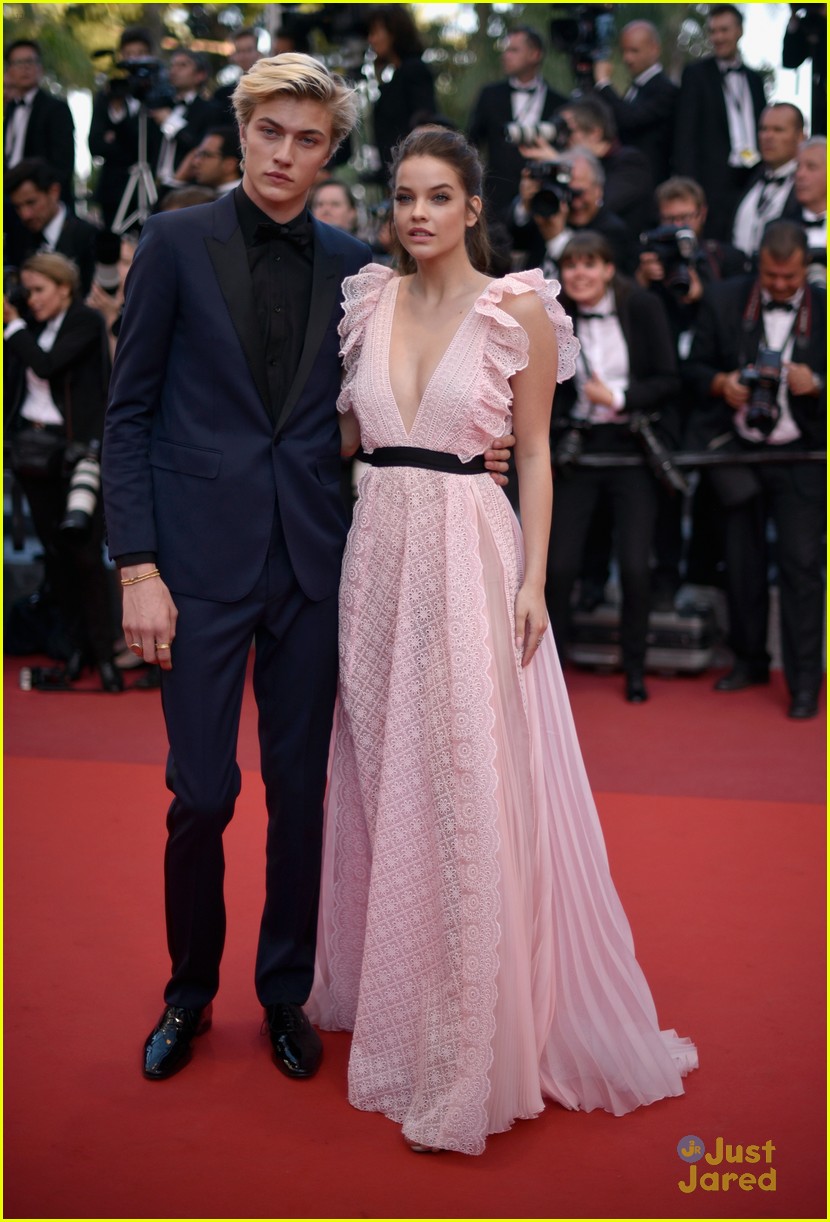 barbara palvin lucky blue smith loving cannes premiere loreal event 02