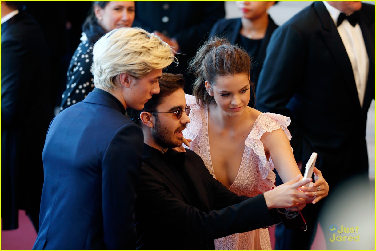barbara palvin lucky blue smith loving cannes premiere loreal event 26