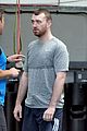 sam smith hits the gym for weekend workout 06