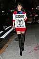 bella hadid bangs kate upton party weeknd lax arrival 04