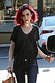 lily collins debuts new bright red hair 04