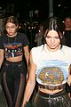 gigi hadid kendall jenner match in rock band crop tops 09