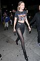 gigi hadid kendall jenner match in rock band crop tops 22