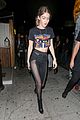 gigi hadid kendall jenner match in rock band crop tops 28