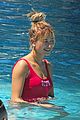 hailey baldwin pool miami after moschino show 10
