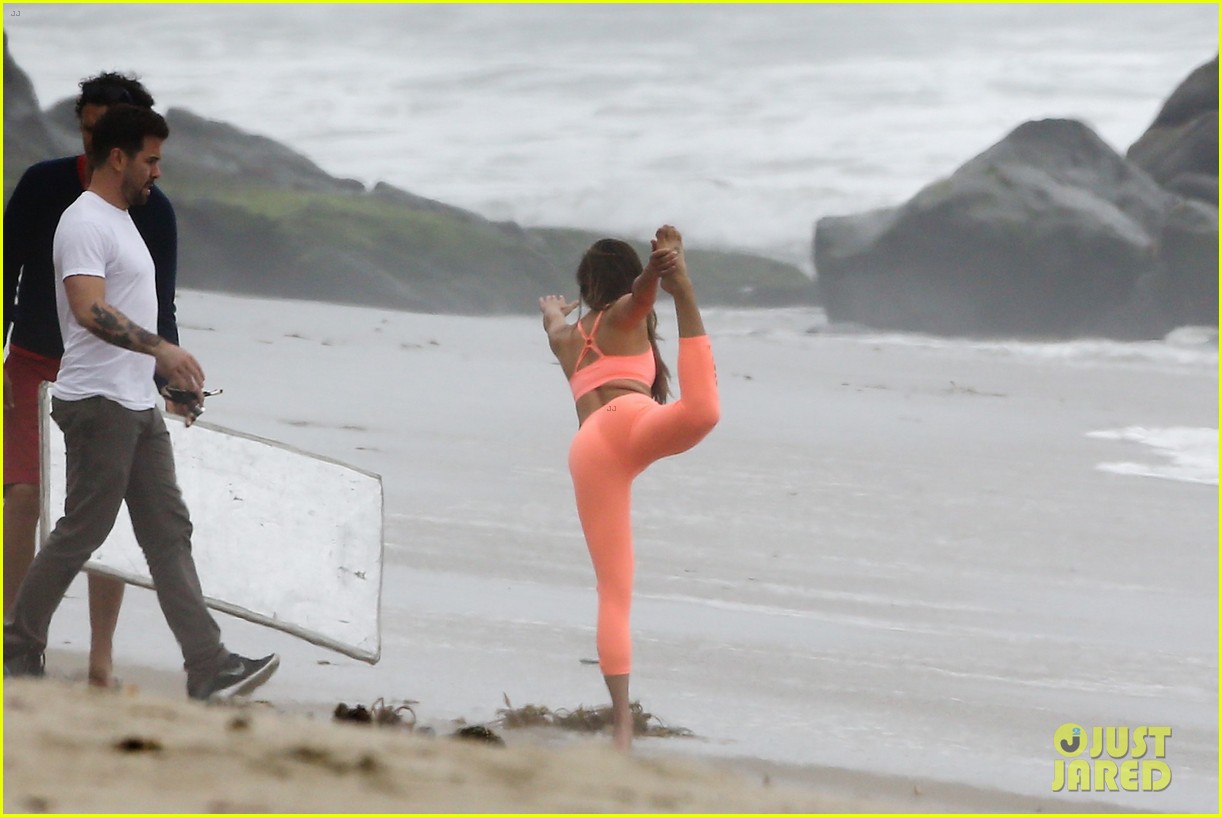 lea michele goes topless for photo shoot on the beach 13