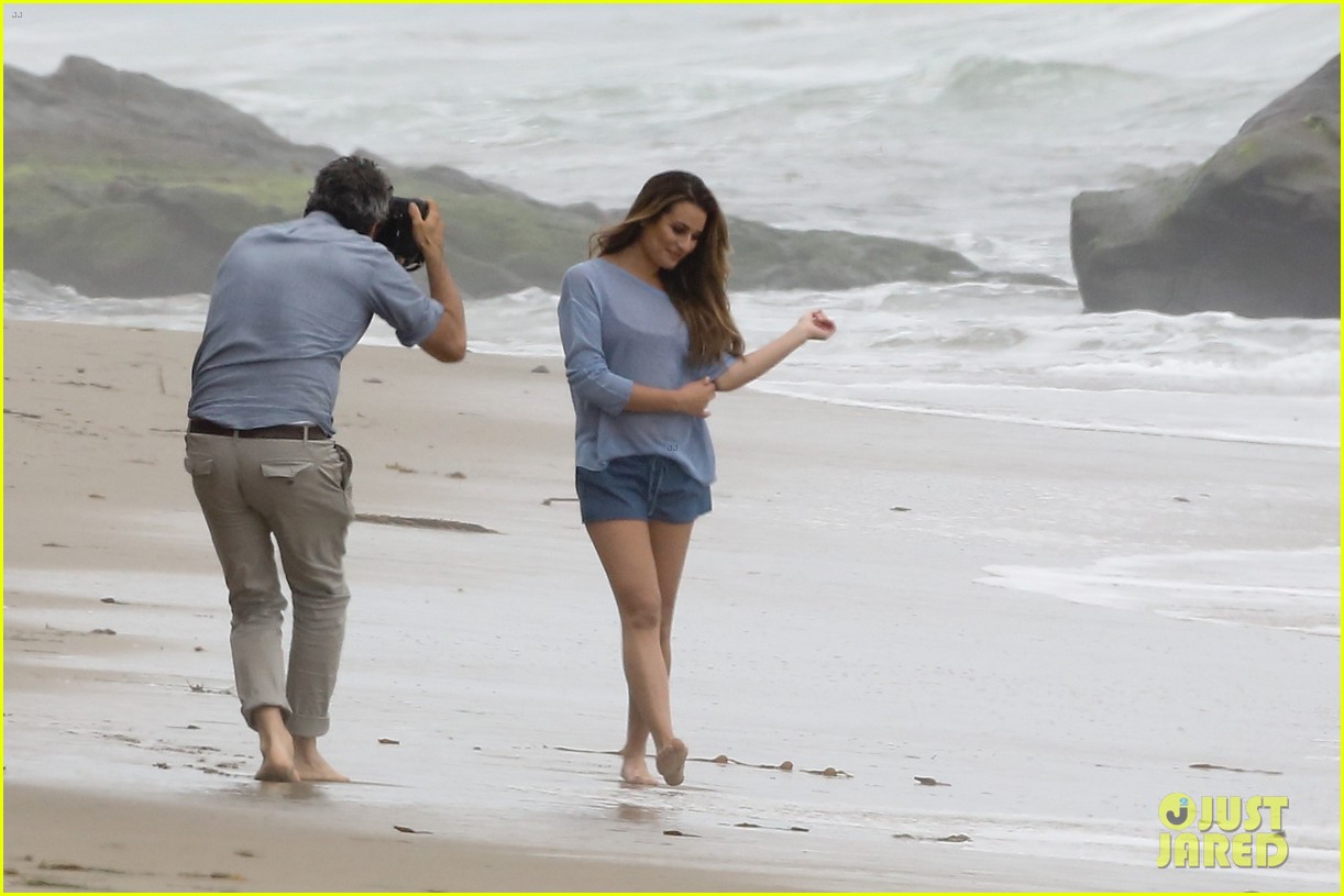 lea michele goes topless for photo shoot on the beach 24