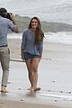 lea michele goes topless for photo shoot on the beach 17