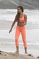 lea michele goes topless for photo shoot on the beach 18