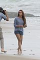 lea michele goes topless for photo shoot on the beach 25