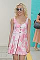 pixie lott itv this morning pink summer dress 08