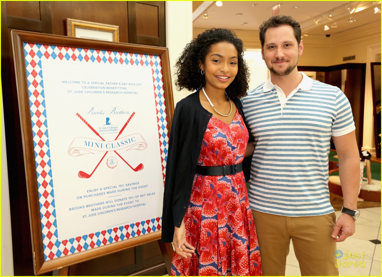 yara shahidi nolan gould more brooks brothers fathers day event 10