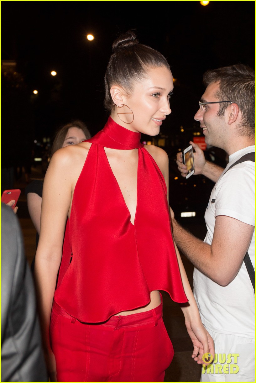 bella hadid lunch dinner out paris happy life tweets 04