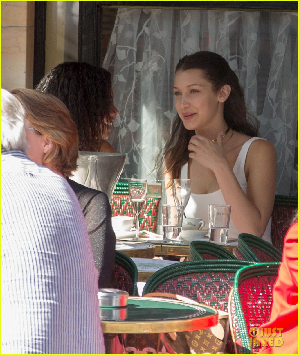 bella hadid lunch dinner out paris happy life tweets 06