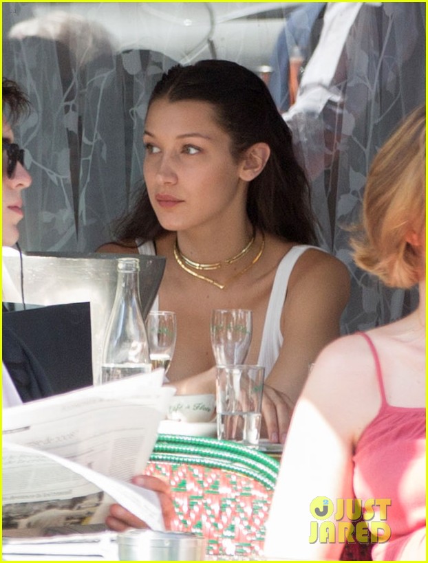 bella hadid lunch dinner out paris happy life tweets 13