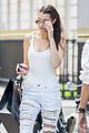 bella hadid lunch dinner out paris happy life tweets 11