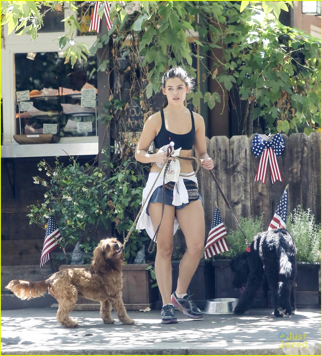 danielle campbell hike with her dogs 06