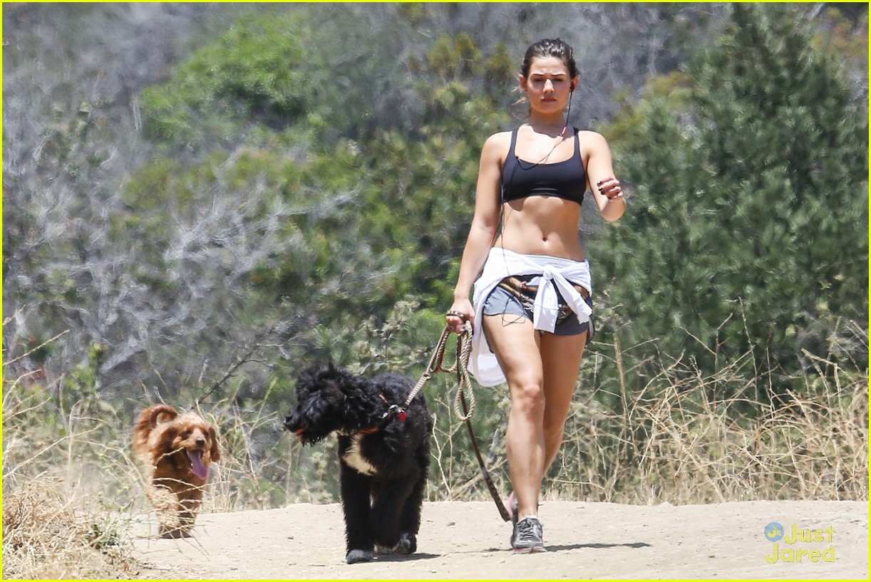 danielle campbell hike with her dogs 16
