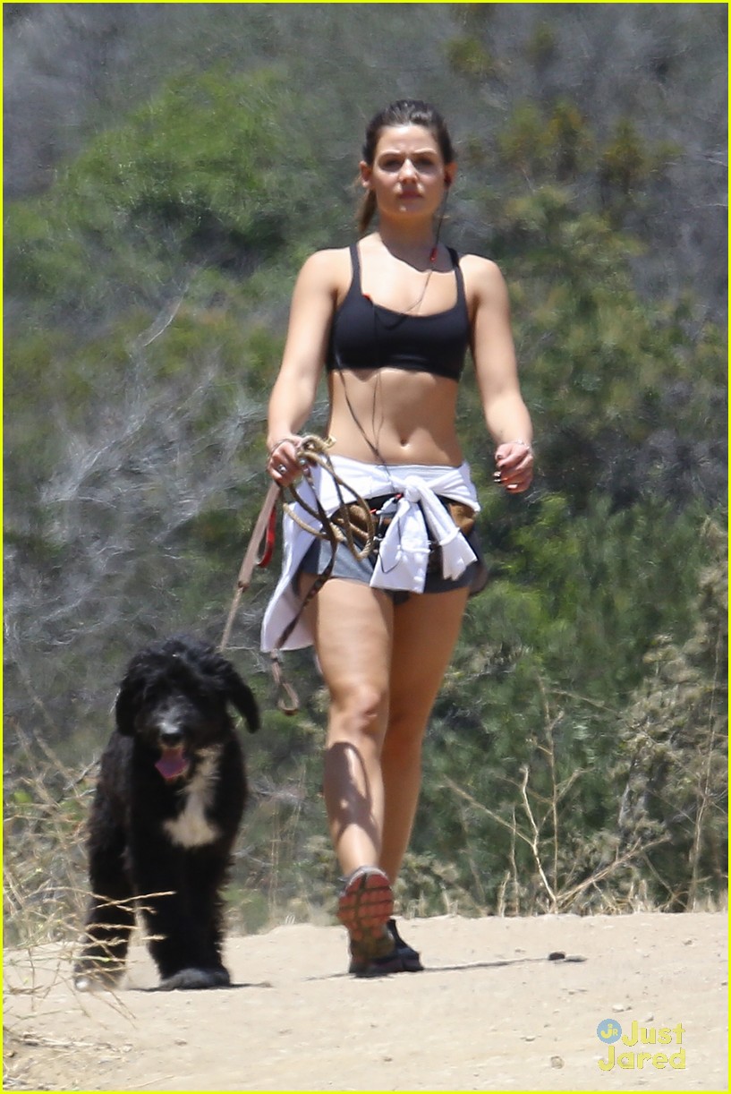 danielle campbell hike with her dogs 21