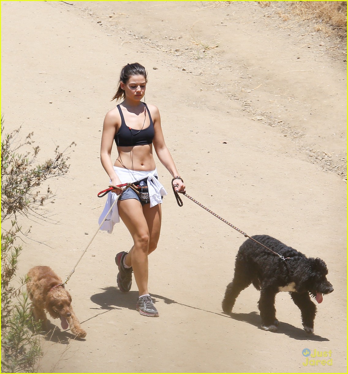 danielle campbell hike with her dogs 37
