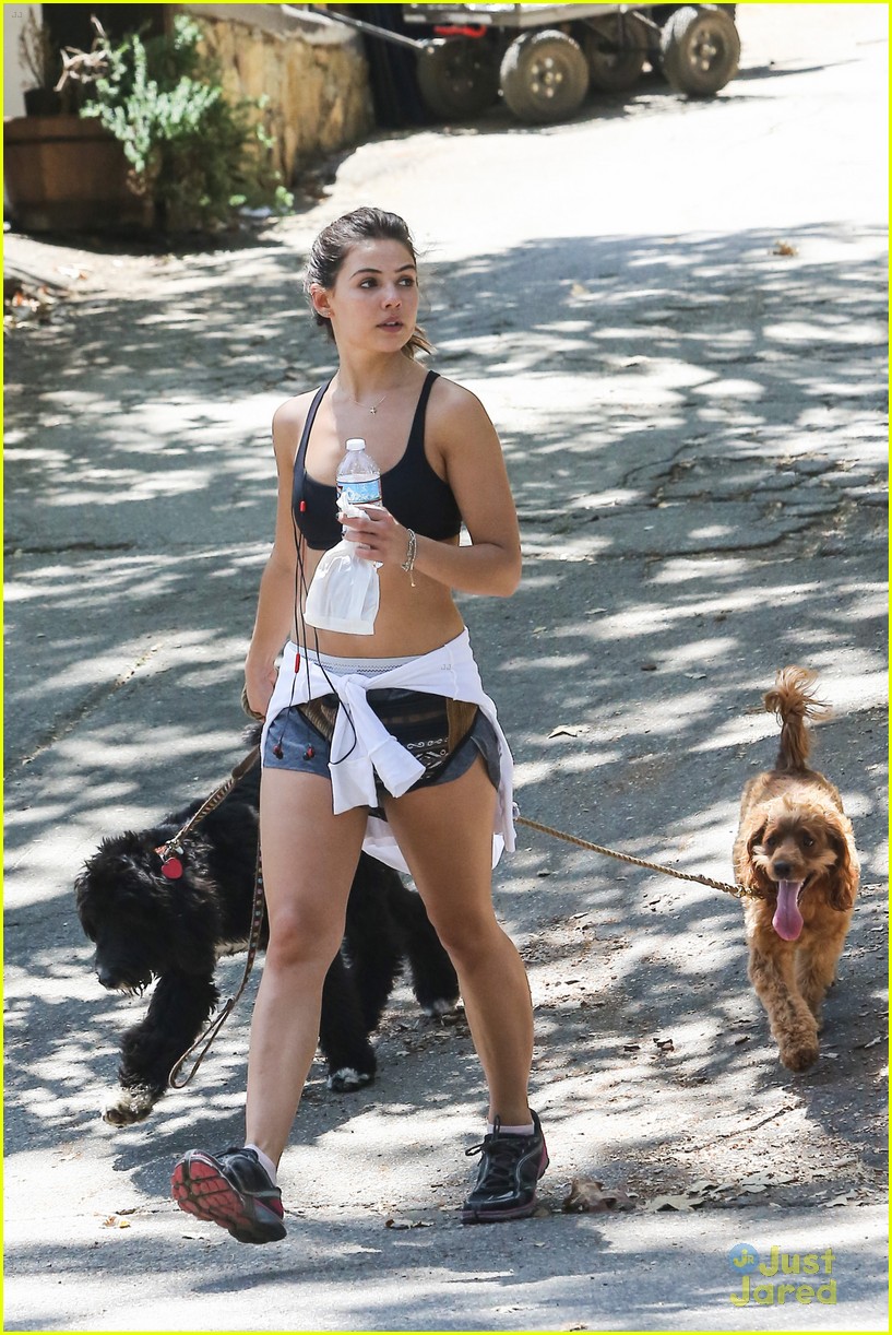 danielle campbell hike with her dogs 41