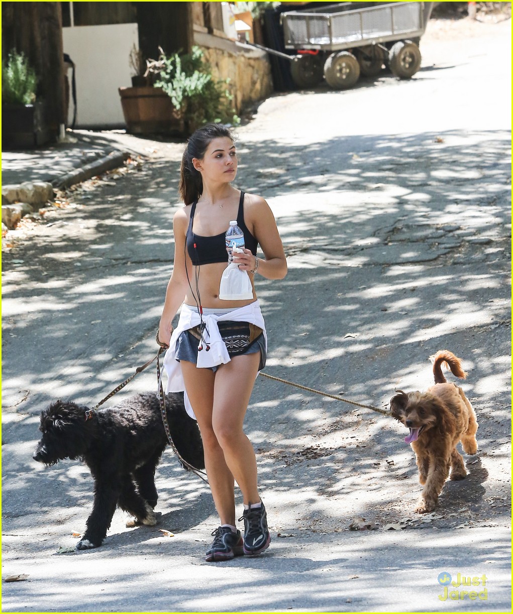 danielle campbell hike with her dogs 43