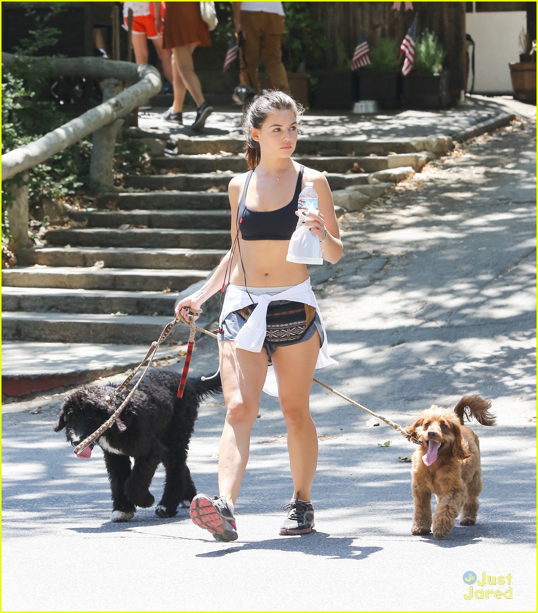 danielle campbell hike with her dogs 49
