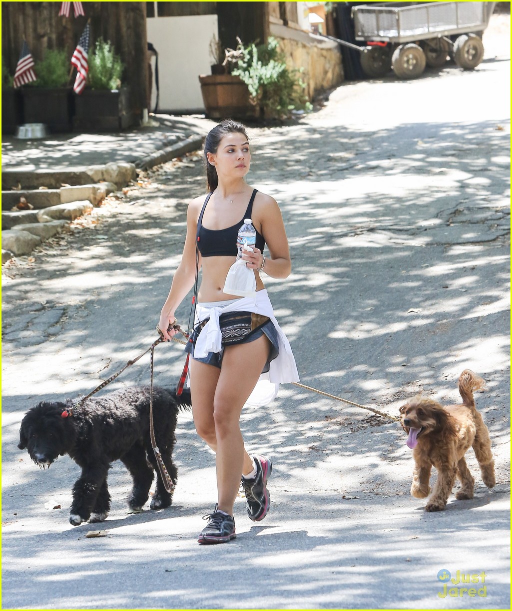 danielle campbell hike with her dogs 51