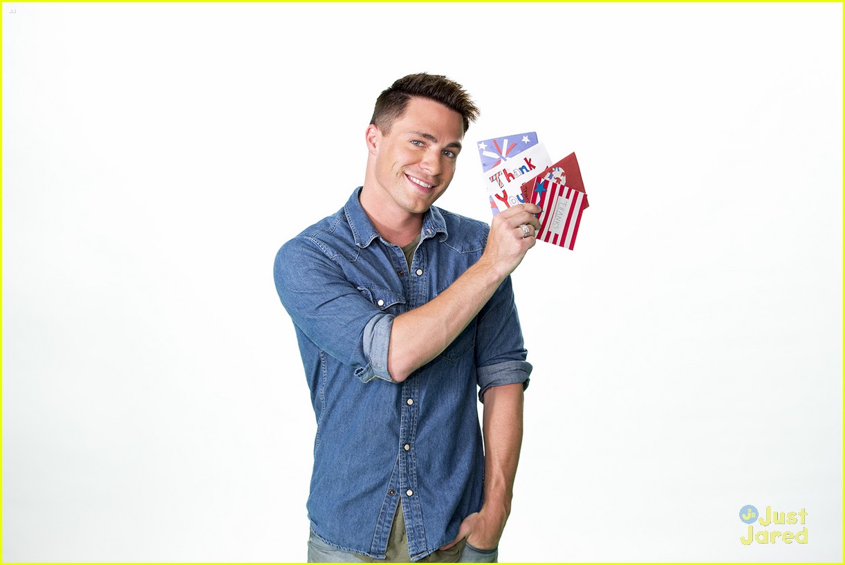 colton haynes smiles soldiers campaign dosomething 04