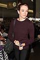 danielle panabaker hides engagement ring lax airport 02