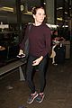 danielle panabaker hides engagement ring lax airport 09