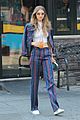 gigi hadid steps out colorful outfit nyc 14