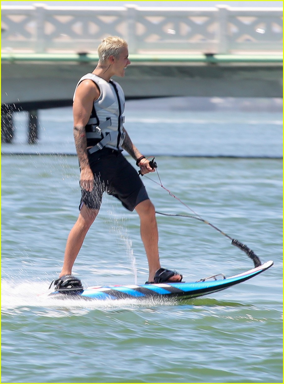 justin bieber hangs on yacht brother jaxon and female friend 30