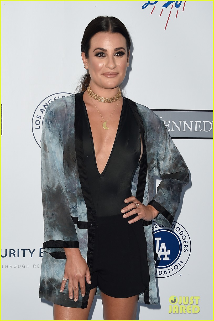 lea michele taylor lautner chace crawford dodgers fdn gala 01