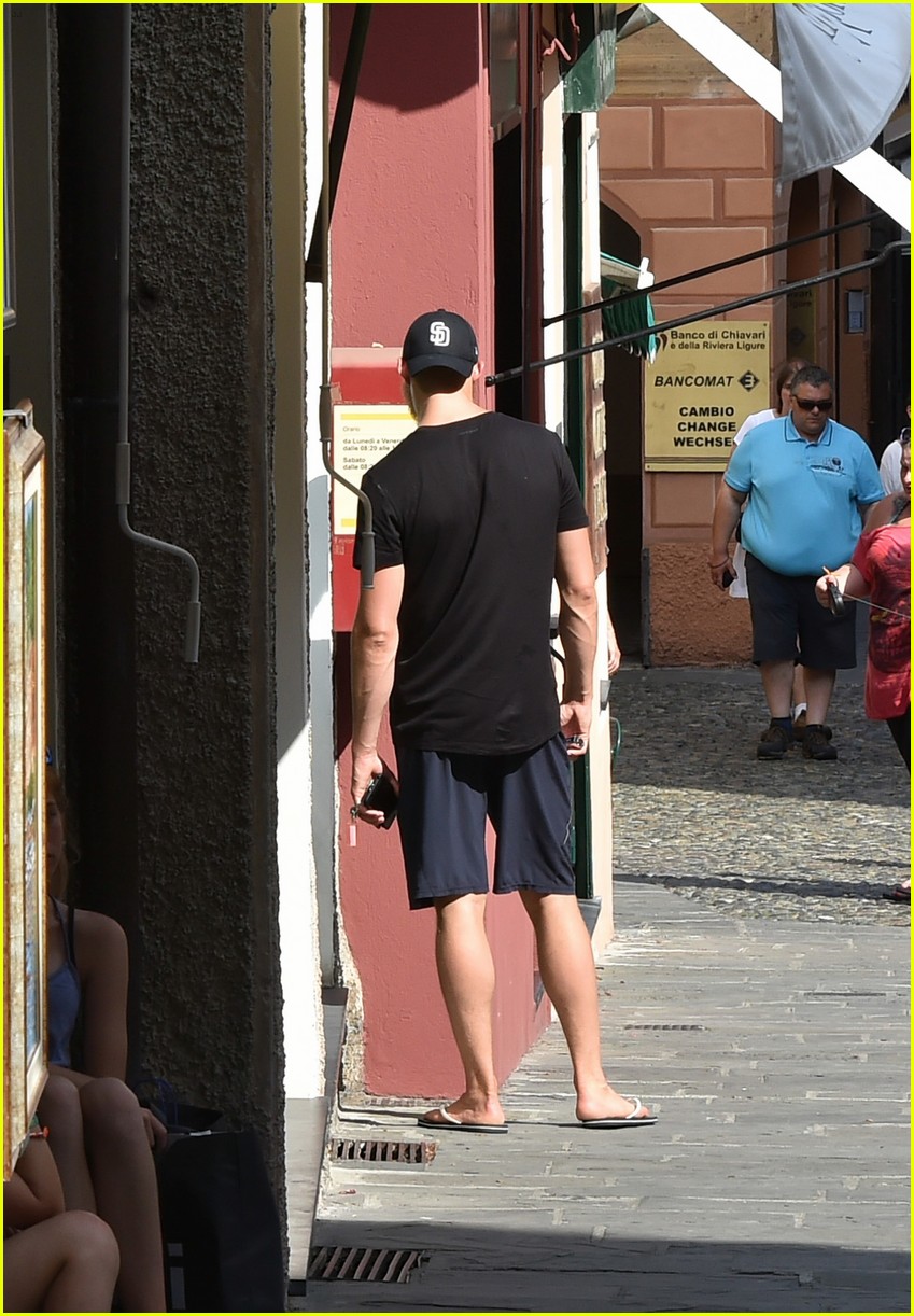 alexander ludwig goes shirtless while working out in italy 13