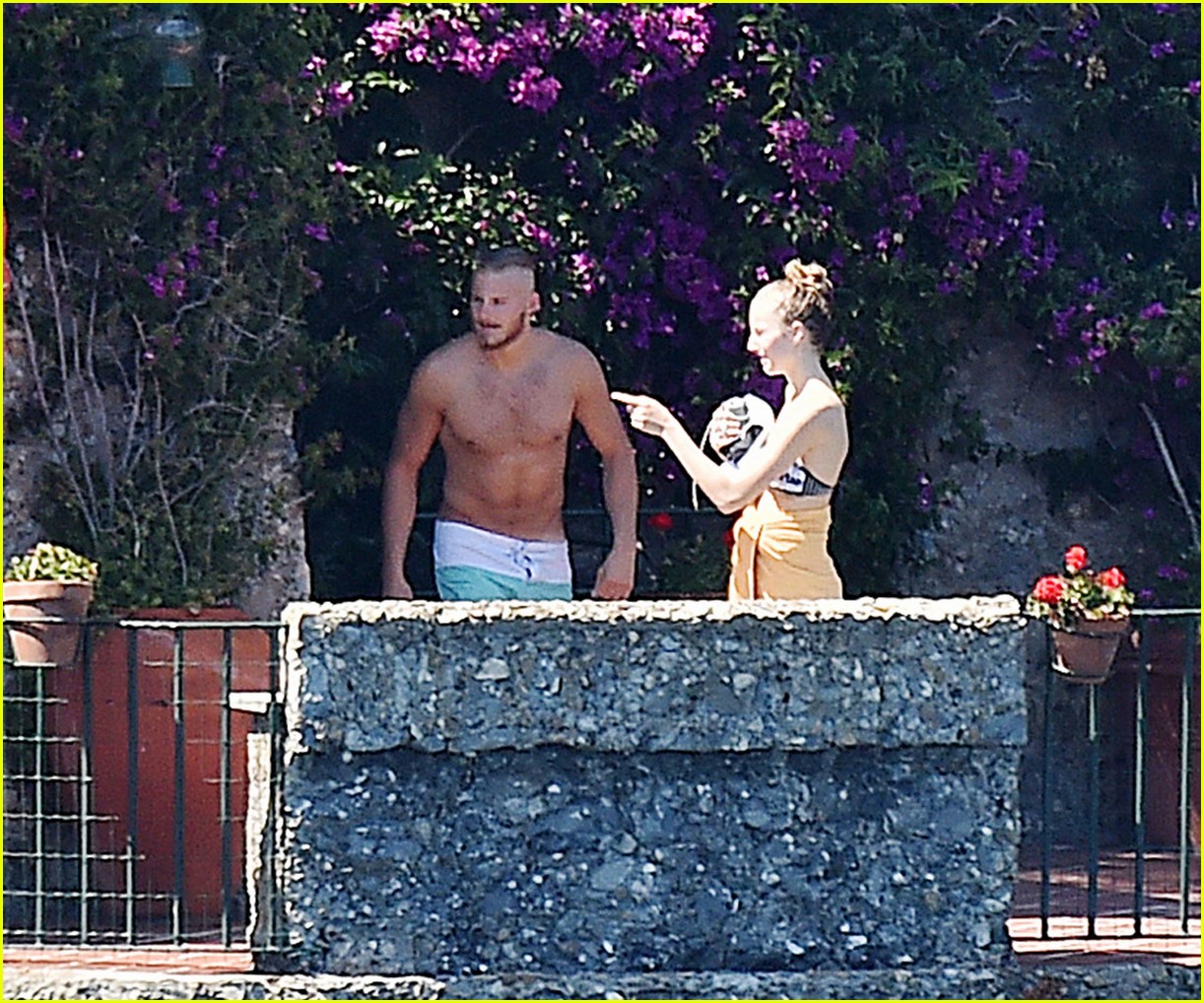 alexander ludwig goes shirtless while working out in italy 17