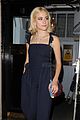pixie lott leaves theater navy blue outfit 07
