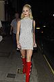 pixie lott red boots red hat london 12
