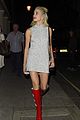 pixie lott red boots red hat london 13