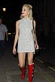 pixie lott red boots red hat london 14