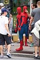 spider man swings into action on set 13