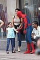 spider man swings into action on set 23